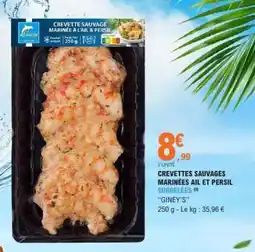 E.Leclerc CREVETTES SAUVAGES MARINÉES AIL ET PERSIL offre