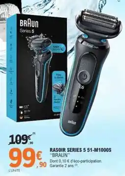 E.Leclerc RASOIR SERIES 5 51-M1000S BRAUN offre