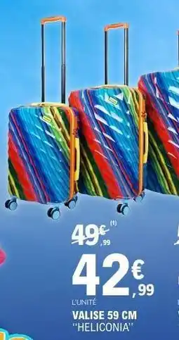 E.Leclerc VALISE 59 CM HELICONIA offre