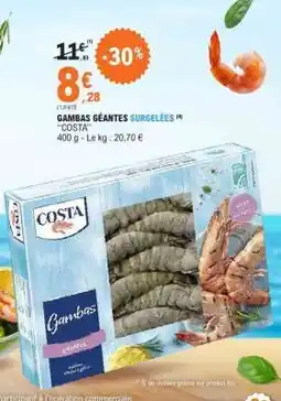 E.Leclerc GAMBAS GÉANTES SURGELÉES offre