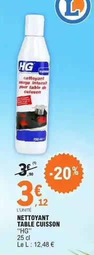 E.Leclerc NETTOYANT TABLE CUISSON offre