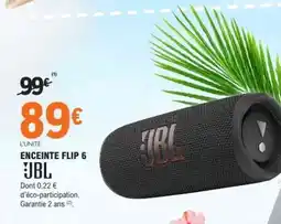 E.Leclerc ENCEINTE FLIP 6 JBL offre