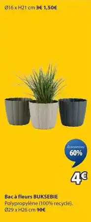 JYSK Bac à fleurs buksebie offre