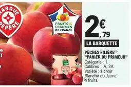 E.Leclerc PÊCHES FILIÈRE PANIER DU PRIMEUR offre