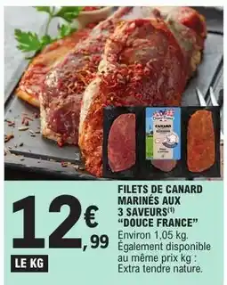 E.Leclerc FILETS DE CANARD MARINÉS AUX 3 SAVEURS offre