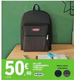 E.Leclerc SAC À DOS 2 COMPARTIMENTS PINNACLE offre