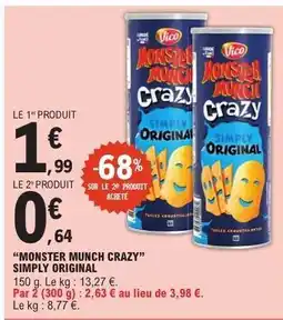 E.Leclerc MONSTER MUNCH CRAZY SIMPLY ORIGINAL offre