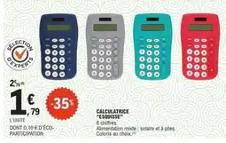 E.Leclerc CALCULATRICE “ESQUISSE” offre