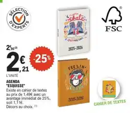 E.Leclerc AGENDA ESQUISSE offre