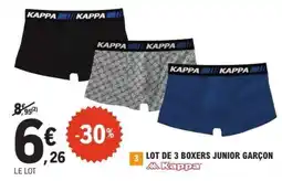E.Leclerc Lot de 3 Boxers Junior Garçon offre