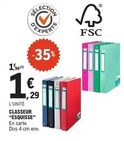 E.Leclerc CLASSEUR “ESQUISSE” offre