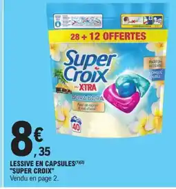 E.Leclerc LESSIVE EN CAPSULES SUPER CROIX offre