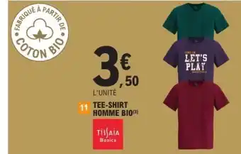 E.Leclerc TEE-SHIRT HOMME BIO offre