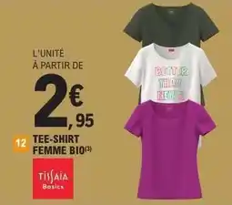 E.Leclerc TEE-SHIRT FEMME BIO offre
