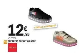 E.Leclerc SNEAKERS ENFANT OU BEBE offre