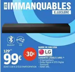 E.Leclerc BARRE DE SON S20A offre