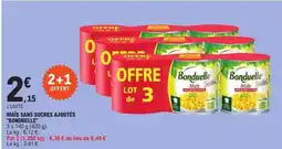 E.Leclerc Maïs Sans Sucres Ajoutés Bonduelle offre