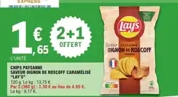 E.Leclerc Chips Paysanne Saveur Oignon de Roscoff Caramélisé 'Lay's' offre