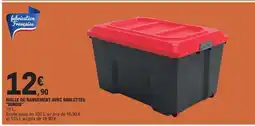 E.Leclerc MALLE DE RANGEMENT AVEC ROULETTES SUNDIS offre