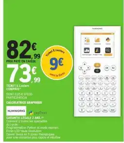 E.Leclerc Calculatrice graphique NUMWORKS offre