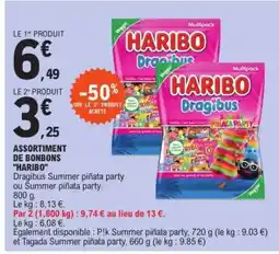E.Leclerc ASSORTIMENT DE BONBONS HARIBO offre