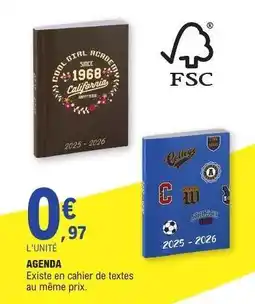 E.Leclerc AGENDA offre