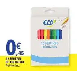 E.Leclerc 12 feutres de coloriage offre