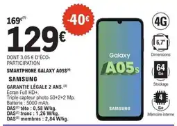 E.Leclerc Smartphone Galaxy A05s offre