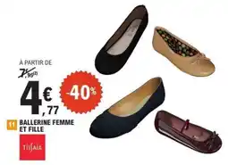 E.Leclerc BALLERINE FEMME ET FILLE offre