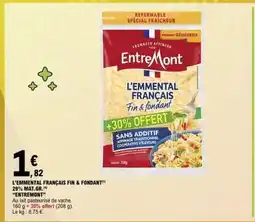 E.Leclerc L'EMMENTAL FRANÇAIS FIN & FONDANT offre