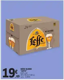 E.Leclerc Bière Blonde Leffe offre