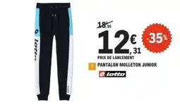 E.Leclerc PANTALON MOLLETON JUNIOR offre