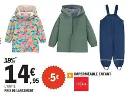 E.Leclerc IMPERMÉABLE ENFANT offre