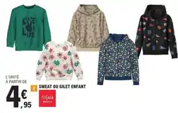 E.Leclerc SWEAT OU GILET ENFANT offre
