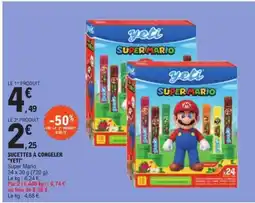 E.Leclerc Sucettes à congeler 'Yeti' Super Mario offre
