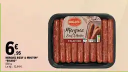 E.Leclerc MERGUEZ BOEUF & MOUTON BIGARD offre
