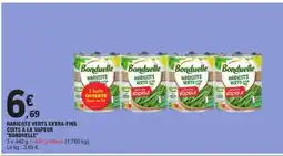 E.Leclerc HARICOTS VERTS EXTRA-FINS CUITS À LA VAPEUR BONDUELLE offre