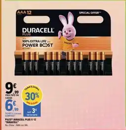 E.Leclerc PILES DURACELL PLUS X 12 “DURACELL” offre
