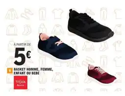 E.Leclerc Basket Homme, Femme, Enfant ou Bebe offre