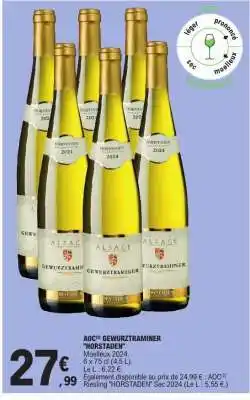 E.Leclerc AOC* GEWURZTRAMINER 'HORSTADEN' offre