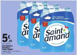 E.Leclerc Eau Minérale Naturelle Saint Amand offre
