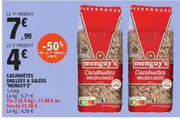 E.Leclerc Cacahuètes Grillées Salées Menguy's offre