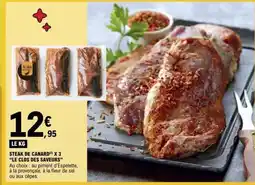 E.Leclerc STEAK DE CANARD X 3 LE CLOS DES SAVEURS offre
