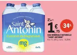 E.Leclerc Eau Minérale Naturelle Saint Antonin offre