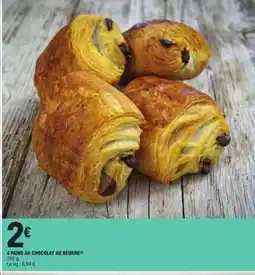 E.Leclerc 4 PAINS AU CHOCOLAT AU BEURRE offre