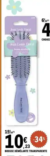 E.Leclerc Brosse Démêlante Transparente offre