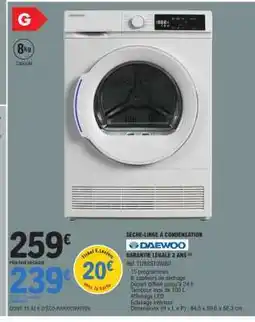 E.Leclerc SÈCHE LINGE À CONDENSATION offre
