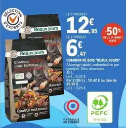 E.Leclerc Charbon de Bois 'Beaux Jours' offre
