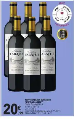 E.Leclerc AOP Bordeaux Supérieur 'Château Labatut' offre