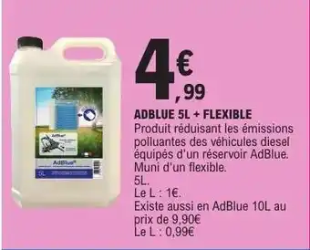 E.Leclerc ADBLUE 5L + FLEXIBLE offre